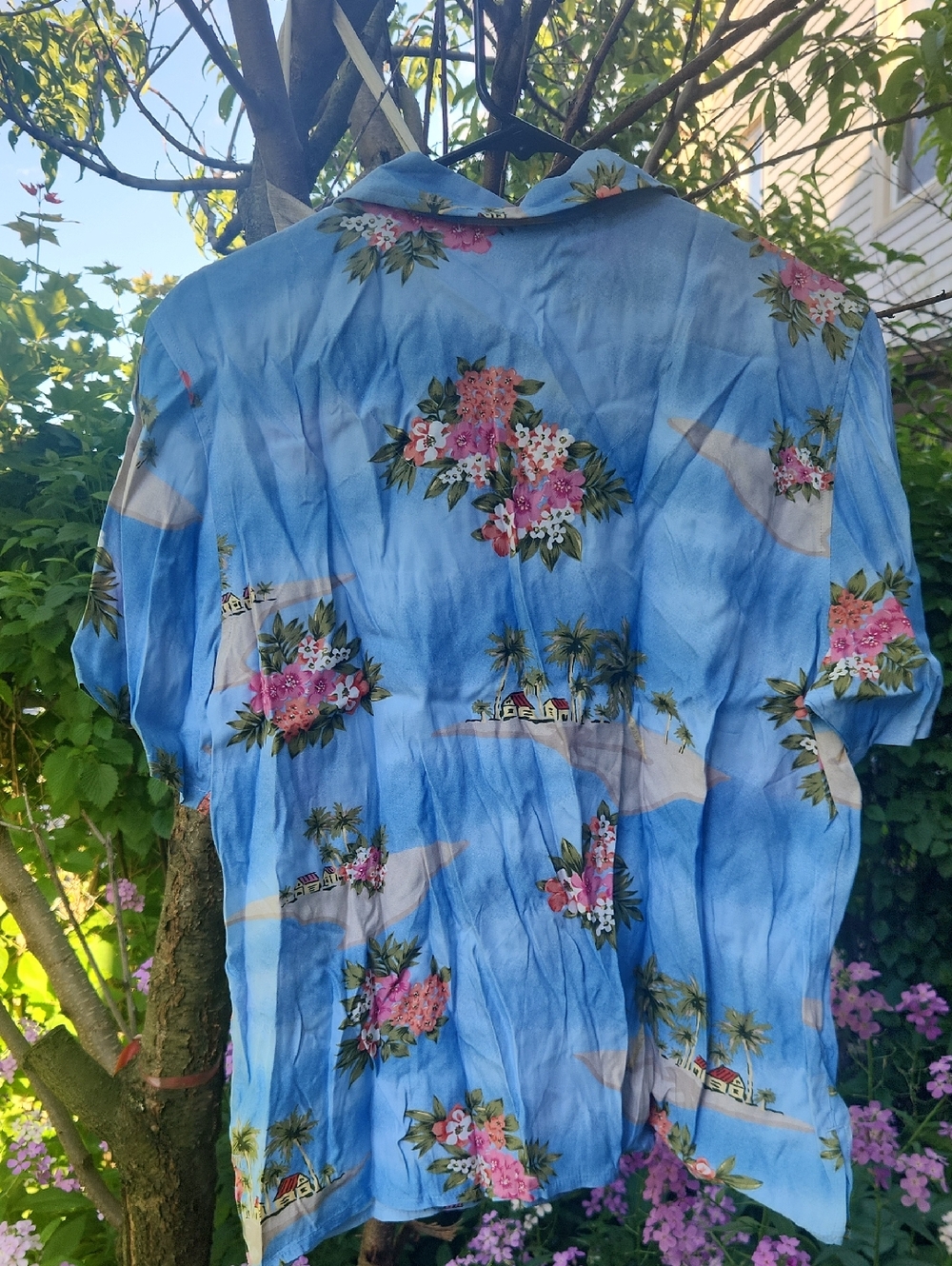 Dress Barn, Women's Summer Vacation, Tropical Hawaiian, Beach Graphic Top Sz XL - Picture 2 of 9